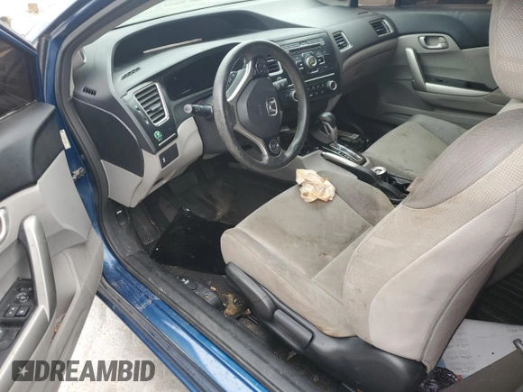 2013 Honda Civic Cpe LX with VIN 2HGFG3B58DH512365, listed as a Copart auction lot 85825034 with 0 mi miles and Salvage Title. Bid and sale history available at carsss.com. Image 8.