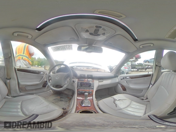 2006 Mercedes-Benz C 280 Luxury with VIN WDBRF54H56A871433, listed as a Copart auction lot 57302905 with 127,105 mi miles and Salvage title. Bid and sale history available at DreamBid. Image 15.