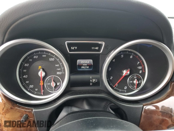 2017 Mercedes-Benz GLS 450 with VIN 4JGDF6EE2HA793911, listed as a Copart auction lot 52298125 with 99,274 mi miles and Salvage Title. Bid and sale history available at DreamBid. Image 9.