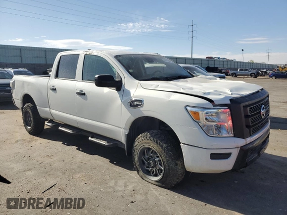 2022 Nissan Titan SV z VIN 1N6AA1FA8NN106193, wystawiony jako Copart lot #56479285 z przebiegiem 27 443 mil mil oraz Szkoda całkowita • Salvage title. Historia ofert i sprzedaży dostępna na DreamBid. Obrazek 4.