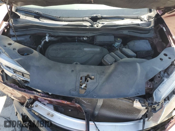 2017 Honda Ridgeline RTL-T with VIN 5FPYK2F6XHB004078, listed as a Copart auction lot 53120405 with 109,313 mi miles and Salvage title. Bid and sale history available at DreamBid. Image 11.