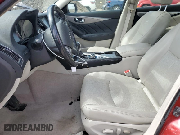 2014 Infiniti Q50 Premium with VIN JN1BV7AR4EM685459, listed as a Copart auction lot 50620545 with 85,351 mi miles and Salvage Title. Bid and sale history available at carsss.com. Image 7.