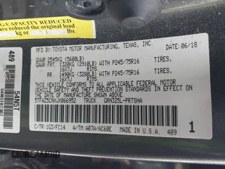 2018 Toyota Tacoma SR5 with VIN 5TFAZ5CNXJX066952, listed as a IAAI auction lot 41894562 with 141,818 mi miles and . Bid and sale history available at DreamBid. Image 9.