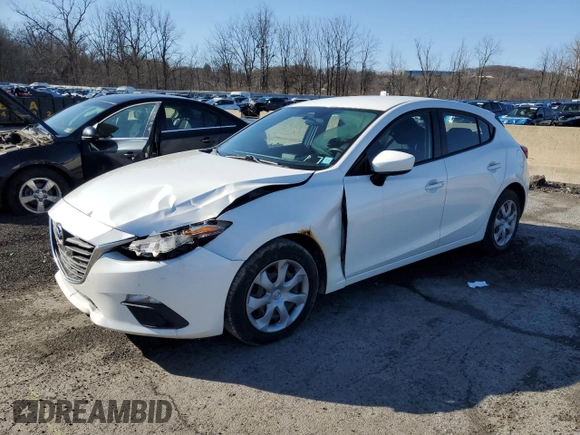 2014 Mazda 3 i Sport with VIN JM1BM1K74E1147288, listed as a Copart auction lot 49491235 with 130,451 mi miles and Salvage Title. Bid and sale history available at DreamBid. Image 1.