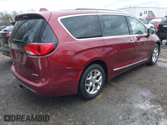 2018 Chrysler Pacifica Limited z VIN 2C4RC1GG3JR171887, wystawiony jako IAAI lot #41734542 z przebiegiem 116 041 mil mil oraz . Historia ofert i sprzedaży dostępna na DreamBid. Obrazek 4.