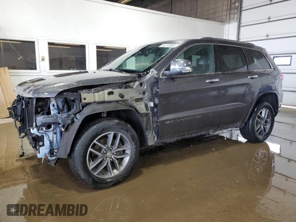 2018 Jeep Grand Cherokee Limited with VIN 1C4RJFBG0JC478761, listed as a Copart auction lot 56713695 with 105,935 mi miles and Salvage title. Bid and sale history available at DreamBid. Image 1.