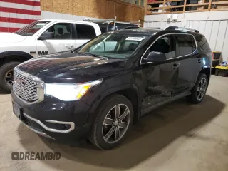 2017 GMC Acadia Denali with VIN 1GKKNXLS7HZ119174, listed as a Copart auction lot 58780605 with 104,640 mi miles and Salvage title. Bid and sale history available at DreamBid. Image 1.