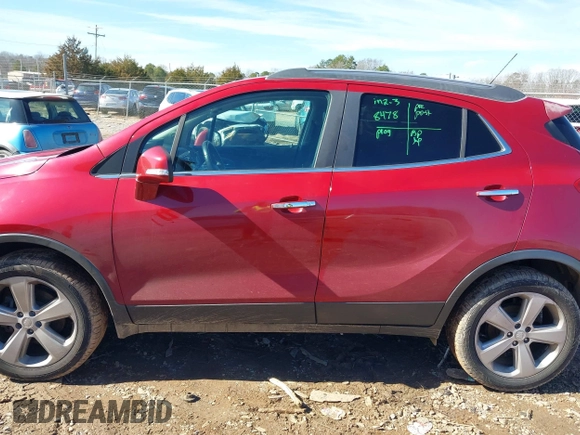 2015 Buick Encore Convenience with VIN KL4CJFSB7FB170200, listed as a IAAI auction lot 41565023 with 121,755 mi miles. Bid and sale history available at carsss.com. Image 14.