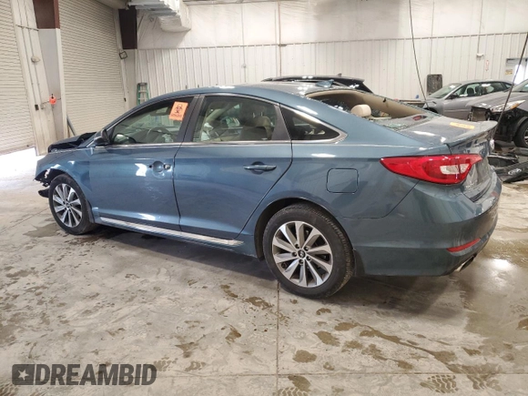 2016 Hyundai Sonata Sport with VIN 5NPE34AF1GH334705, listed as a Copart auction lot 52630395 with 141,267 mi miles and Non Repairable. Bid and sale history available at DreamBid. Image 2.