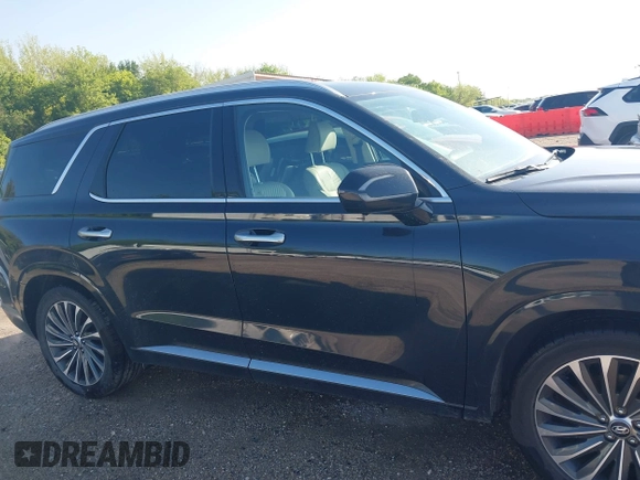 2024 Hyundai Palisade Calligraphy z VIN KM8R7DGE9RU713380, wystawiony jako IAAI lot #41959261 z przebiegiem 39 401 mil mil oraz . Historia ofert i sprzedaży dostępna na DreamBid. Obrazek 13.