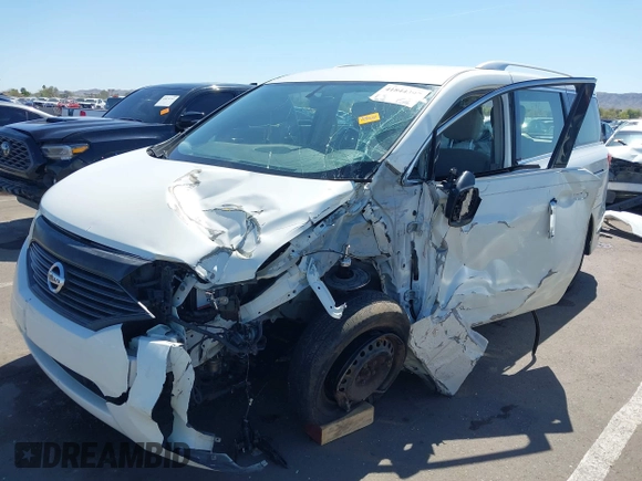 2014 Nissan Quest S with VIN JN8AE2KP6E9106763, listed as a IAAI auction lot 41844397 with 71,342 mi miles and . Bid and sale history available at DreamBid. Image 6.