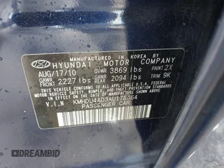 2010 Hyundai Elantra GLS с VIN KMHDU4AD3AU176464, выставлен на аукционе IAAI как лот 42249215 с пробегом 143 203 миль миль и . История ставок и продаж доступна на DreamBid. Изображение 9.