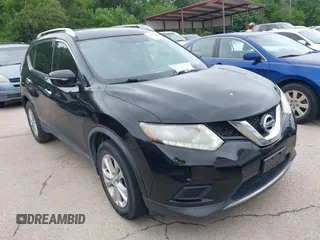 2015 Nissan Rogue SV with VIN KNMAT2MT6FP575909, listed as a IAAI auction lot 42178443 with 141,944 mi miles and . Bid and sale history available at carsss.com. Image 1.