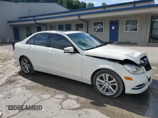 2012 Mercedes-Benz C 300 Sport with VIN WDDGF8BB0CR237300, listed as a Copart auction lot 61340735 with 109,157 mi miles and Salvage title. Bid and sale history available at DreamBid. Image 4.