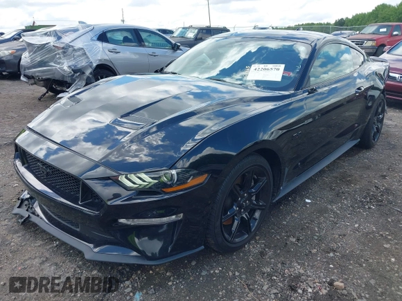2020 Ford Mustang GT with VIN 1FA6P8CF3L5168510, listed as a IAAI auction lot 42206570 with 34,418 mi miles and . Bid and sale history available at DreamBid. Image 2.