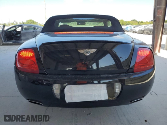 2007 Bentley Continental GT with VIN SCBDR33W67C046016, listed as a Copart auction lot 54420935 with 60,090 mi miles and Salvage Title. Bid and sale history available at DreamBid. Image 6.