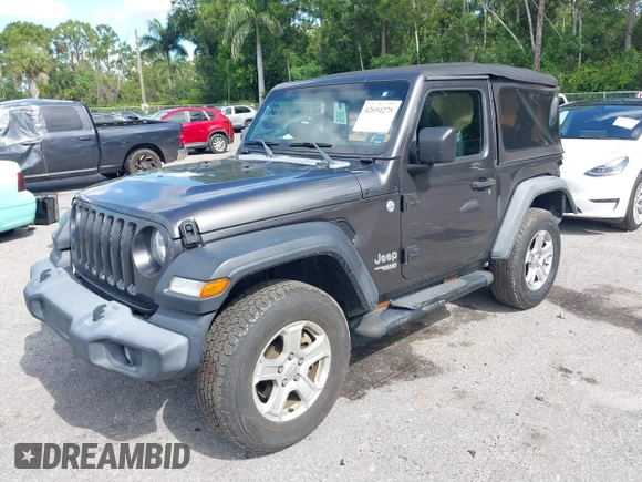 2018 Jeep Wrangler Sport with VIN 1C4GJXAG5JW138437, listed as a IAAI auction lot 42694278 with 58,258 mi miles and . Bid and sale history available at DreamBid. Image 17.