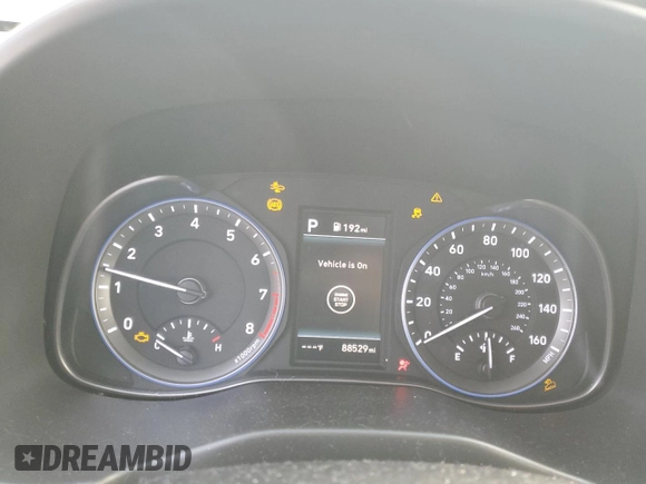 2020 Hyundai Kona SEL Plus with VIN KM8K62AAXLU558232, listed as a Copart auction lot 42994335 with 88,529 mi miles and Salvage Title. Bid and sale history available at carsss.com. Image 9.