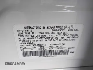 2018 Infiniti Q50 Luxe with VIN JN1EV7AP9JM354656, listed as a IAAI auction lot 42031131 with 67,432 mi miles and . Bid and sale history available at DreamBid. Image 9.