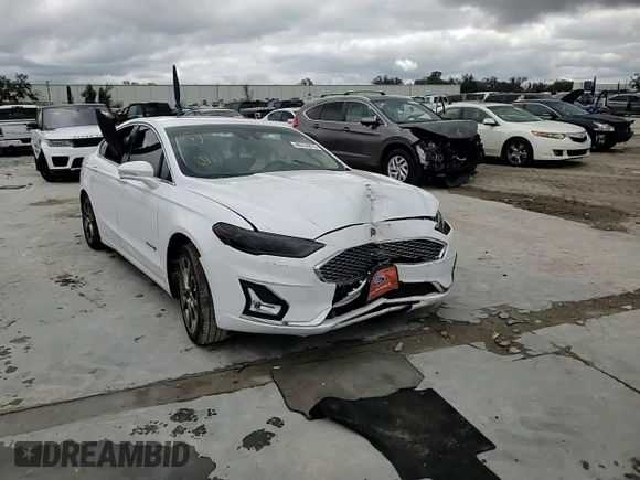 2019 Ford Fusion Hybrid Titanium with VIN 3FA6P0RU4KR155929, listed as a Copart auction lot 46253875 with 0 mi miles and Non Repairable. Bid and sale history available at carsss.com. Image 10.