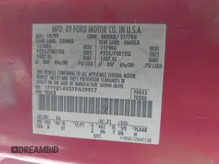 2000 Ford Ranger XL with VIN 1FTYR14V5YPA39917, listed as a IAAI auction lot 42218579 with 258,120 mi miles and . Bid and sale history available at carsss.com. Image 9.