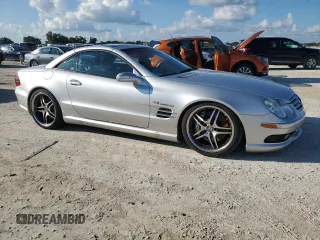 2004 Mercedes-Benz SL 55/63 AMG with VIN WDBSK74FX4F069435, listed as a Copart auction lot 73716494 with Not provided miles and Salvage title. Bid and sale history available at DreamBid. Image 4.