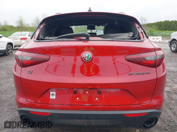 2019 Alfa Romeo Stelvio Ti with VIN ZASPAKBN1K7C49148, listed as a IAAI auction lot 42205054 with 47,338 mi miles and . Bid and sale history available at DreamBid. Image 16.