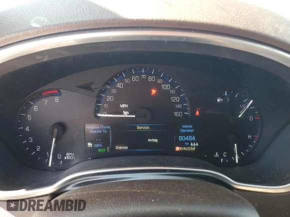 2015 Cadillac SRX Premium Collection with VIN 3GYFNDE32FS536692, listed as a Copart auction lot 54669175 with 80,484 mi miles and Salvage title. Bid and sale history available at DreamBid. Image 9.