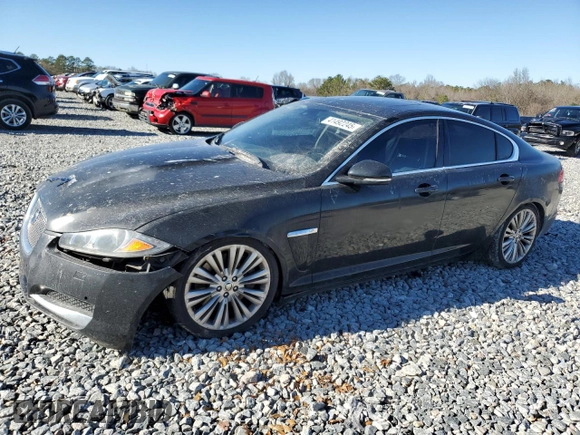 2012 Jaguar XF Portfolio with VIN SAJWA0HBXCLS52419, listed as a Copart auction lot 41492245 with 188,378 mi miles and Salvage Title. Bid and sale history available at carsss.com. Image 1.