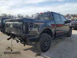 2024 Ford F-150 with VIN 1FTFW4L8XRFA68804, listed as a Copart auction lot 48222775 with 13,165 mi miles and Salvage title. Bid and sale history available at DreamBid. Image 3.