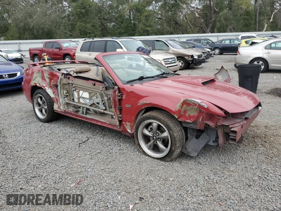 2003 Ford Mustang GT Deluxe with VIN 1FAFP45XX3F332392, listed as a Copart auction lot 87612555 with 0 mi miles and Salvage Title. Bid and sale history available at carsss.com. Image 4.