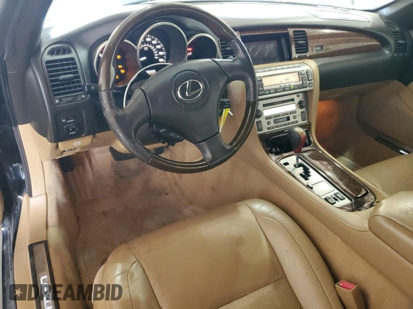 2006 Lexus SC with VIN JTHFN48Y669005283, listed as a Copart auction lot 52838705 with 150,335 mi miles and Non Repairable. Bid and sale history available at carsss.com. Image 8.