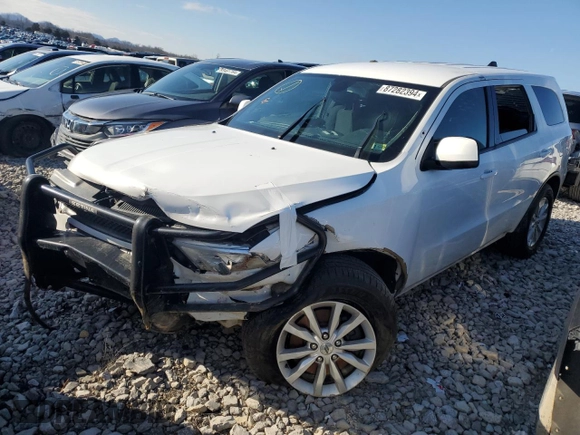 2019 Dodge Durango Special Service with VIN 1C4SDJFT8KC631861, listed as a Copart auction lot 87282394 with 107,286 mi miles and Salvage title. Bid and sale history available at DreamBid. Image 1.