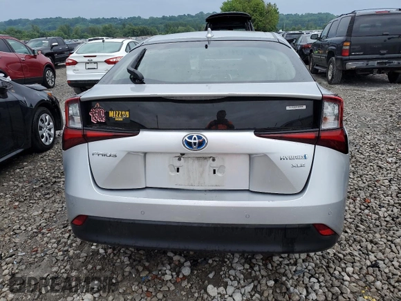 2019 Toyota Prius L Eco с VIN JTDKARFU5K3102626, выставлен на аукционе Copart как лот 58918095 с пробегом 64 930 миль миль и Списание • Salvage title. История ставок и продаж доступна на DreamBid. Изображение 6.