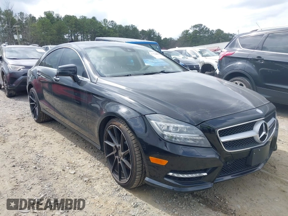 2013 Mercedes-Benz CLS-Class CLS 550 with VIN WDDLJ9BB1DA083618, listed as a IAAI auction lot 41794862 with 106,484 mi miles. Bid and sale history available at carsss.com. Image 1.
