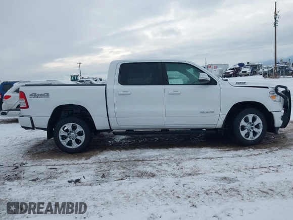 2019 Ram 1500 Big Horn with VIN 1C6SRFFT4KN898375, listed as a IAAI auction lot 41194783 with 54,513 mi miles and . Bid and sale history available at DreamBid. Image 13.