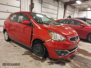 2019 Mitsubishi Mirage ES with VIN ML32A3HJ6KH013069, listed as a IAAI auction lot 41564891 with 75,752 mi miles. Bid and sale history available at carsss.com. Image 1.