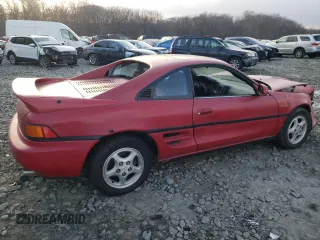 1991 Toyota MR2 z VIN JT2SW21M4M0007648, wystawiony jako Copart lot #82682644 z przebiegiem 140 110 mil mil oraz Szkoda całkowita • Salvage title. Historia ofert i sprzedaży dostępna na DreamBid. Obrazek 3.