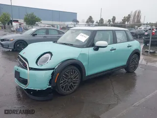 2025 MINI Hardtop 4 Door Cooper S with VIN WMW53GD07S2W47578, listed as a IAAI auction lot 41507161 with 1955 miles. Bid and sale history available at carsss.com. Image 17.