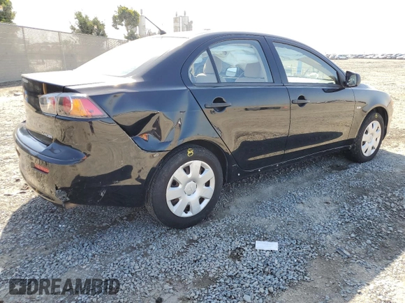 2010 Mitsubishi Lancer DE with VIN JA32U1FU1AU033384, listed as a Copart auction lot 45359555 with 193,200 mi miles and Salvage Title. Bid and sale history available at carsss.com. Image 3.