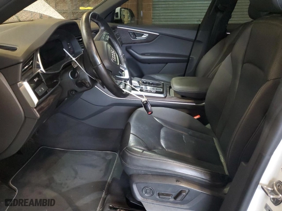2021 Audi Q8 Premium Plus with VIN WA1EVAF14MD033153, listed as a Copart auction lot 47657525 with 52,168 mi miles and Salvage Title. Bid and sale history available at carsss.com. Image 7.
