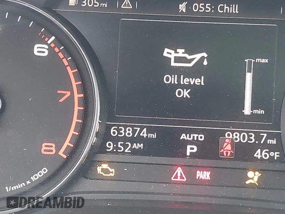 2019 Audi Q5 Premium with VIN WA1ANAFY0K2093743, listed as a IAAI auction lot 41443852 with 63,874 mi miles. Bid and sale history available at carsss.com. Image 15.