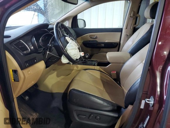 2016 Kia Sedona SX with VIN KNDMC5C1XG6184283, listed as a Copart auction lot 47830095 with 109,445 mi miles and Salvage Title. Bid and sale history available at carsss.com. Image 7.