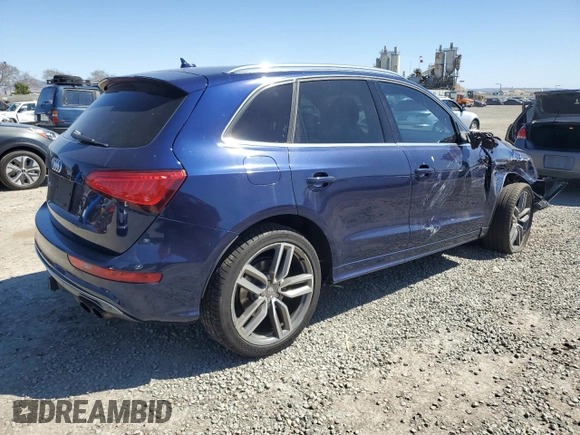 2014 Audi SQ5 with VIN WA1VGBFP4EA044659, listed as a Copart auction lot 49452835 with 114,813 mi miles and Salvage Title. Bid and sale history available at DreamBid. Image 3.