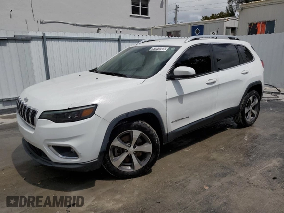2020 Jeep Cherokee Limited with VIN 1C4PJLDB4LD530011, listed as a Copart auction lot 51041985 with 53,590 mi miles and Clean Title. Bid and sale history available at carsss.com. Image 1.
