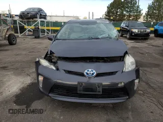 2012 Toyota Prius One with VIN JTDKN3DU1C5425677, listed as a Copart auction lot 52380585 with 0 mi miles and Salvage Title. Bid and sale history available at carsss.com. Image 5.