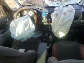 2012 FIAT 500L Easy with VIN ZFBCFABH8EZ026985, listed as a Copart auction lot 43201625 with Not Provided miles and Salvage Title. Bid and sale history available at DreamBid. Image 8.