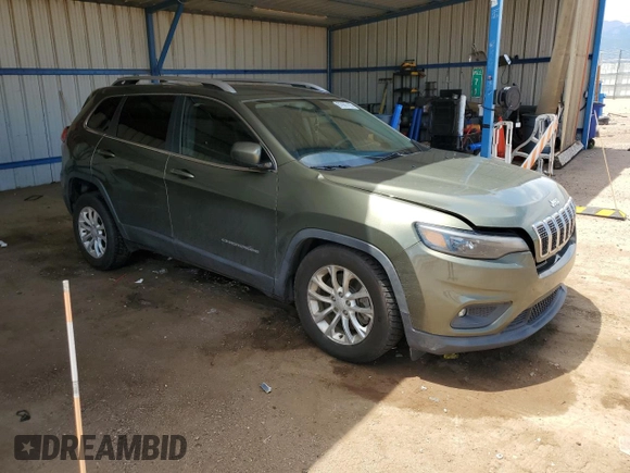 2019 Jeep Cherokee Latitude with VIN 1C4PJLCB9KD240900, listed as a Copart auction lot 62905195 with 100,225 mi miles and Salvage title. Bid and sale history available at DreamBid. Image 4.