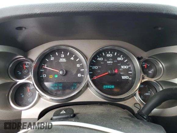 2012 GMC Sierra 1500 SLE with VIN 3GTP2VE70CG257543, listed as a Copart auction lot 51499435 with 195,636 mi miles and Salvage title. Bid and sale history available at DreamBid. Image 9.