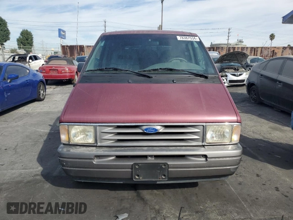 1995 Ford Aerostar z VIN 1FMCA11U2SZB05912, wystawiony jako Copart lot #78387534 z przebiegiem 68 058 mil mil oraz Tytuł czysty. Historia ofert i sprzedaży dostępna na DreamBid. Obrazek 5.